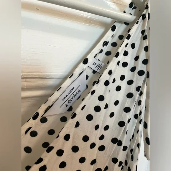 & Other Stories Polka Dot Ruffle Tiered Midi Dress - Picture 5 of 6